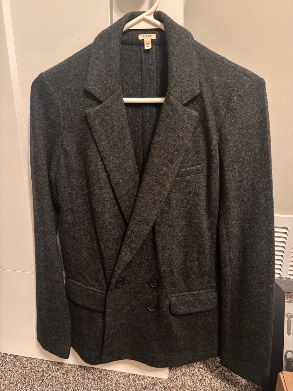 J. Crew women’s Gray Wool Blazer Size 0